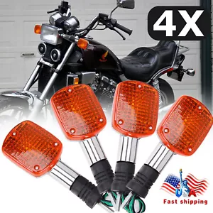 4 Turn Signal Blinker Lights For Honda Shadow 500 VT500C Rebel CA250 CMX250/ 400 - Picture 1 of 12