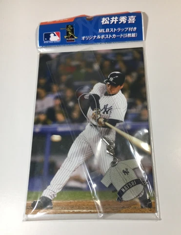 2008 Hideki Matsui MLB Strap With 5 Original Postcards NY Yankees Japan Cover