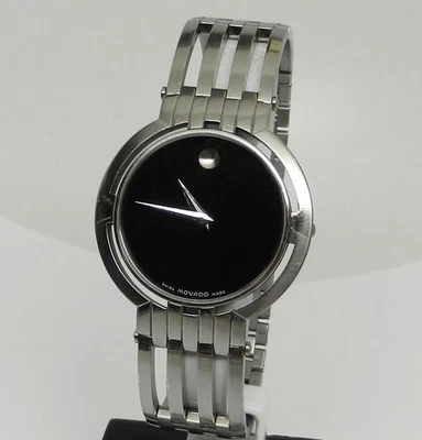 Auténtico reloj de lujo hecho en Suiza para hombre Movado Esperanza 0605096 esfera negra 36 mm Foto 1 de 4