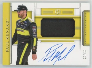 2020 Panini National Treasures Race Gear Graphs Paul Menard Auto Patch 23/25 - Picture 1 of 2