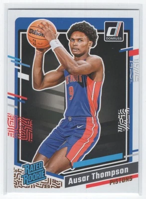 2023-24 Donruss Rated Rookie Ausar Thompson Rookie Detroit Pistons #228 - Image 1 of 2