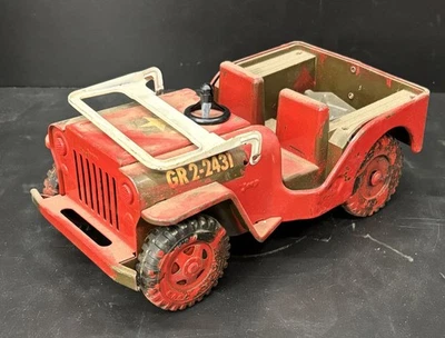 Vintage Tonka Pressed Steel Jeep - Image 1 of 4