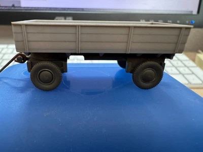 Wiking Rarità Rimorchio A Due Assi Grigio In Buone Condizioni 1:87 NR2 - Immagine 1 di 4