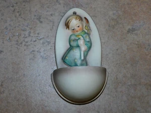 VTG 1949 HUMMEL GOEBEL GERMANY HEAVENLY ANGEL WALL MOUNT HOLY WATER FONT - Picture 1 of 6