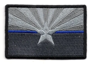 ARIZONA STATE BLUE LINE POLICE PATCH FLAG Iron On Embroidered Patch - Picture 1 of 1
