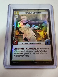 Republic Commando - Foil #243/257 Star Wars Unlimited Twilight of the Republic - Imagen 1 de 2