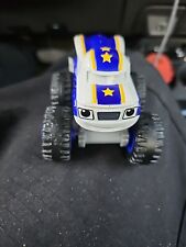 2014 Blaze And The Monster Machines Darington White & Blue With Stars Toy Truck