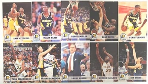 1993 NBA Indiana Pacers Trading Cards Dale Davis Sam Mitchel Rik Smits Reggie M - Picture 1 of 11