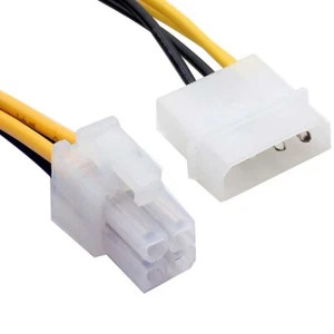 10x PC Power Supply PSU EPS ATX/12V 4pin IDE Molex to Motherboard cable adapter - Picture 1 of 5