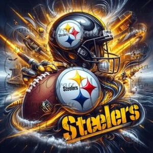 20oz Skinny Tumbler Sublimation Transfer Steelers Football Ready To Press - Picture 1 of 1
