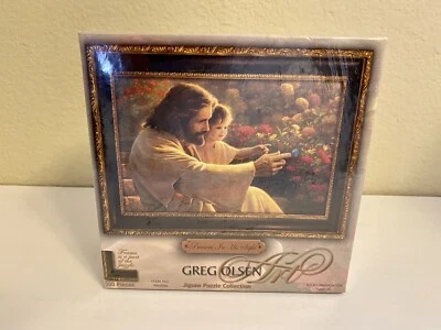 Greg Olson Precious In His Sight 500 Piece Puzzle Jesus Christ & Child Garden - Image 1 of 4