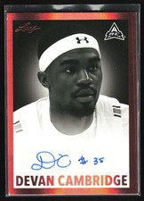 2021-22 Leaf Memories 1960 Base Autographs Bronze Devan Cambridge Rookie Auto