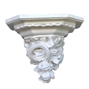 Antique french rococo chalckware plaster wall console baroque style statue post - Picture 1 of 10