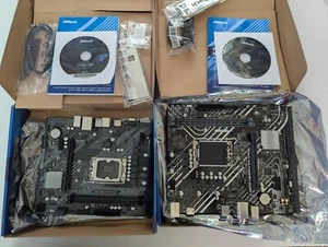 x2 Asrock H610M-HVS/M.2 R2.0 Mainboard Intel Sockel 1700 - DEFEKT 2 STÜCK - Bild 1 von 5
