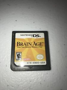 Brain Age Nintendo DS Game Cartridges Only