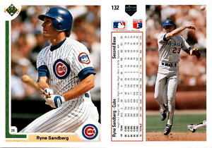 Ryne Sandberg 1991 Upper Deck Baseball Card 132  Chicago Cubs
