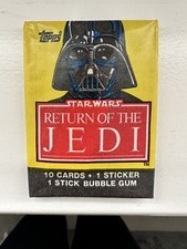 Topps 1983 Return of the Jedi sealed pack bubblegum cards - Darth Vader