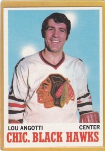 1970-71 TOPPS HOCKEY LOU ANGOTTI #12 BLACK HAWKS EXMT *A13638
