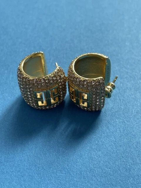 Brincos femininos elegantes folheados a ouro Givenchy charmosos gota - Imagem 1 de 4