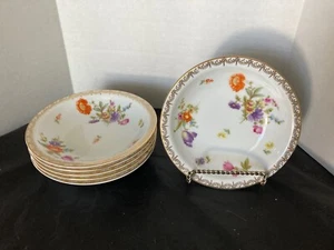 Rosenthal Selb-Bavaria 5" Dessert Bowls Gold Trimmed Set of 6 - Picture 1 of 2