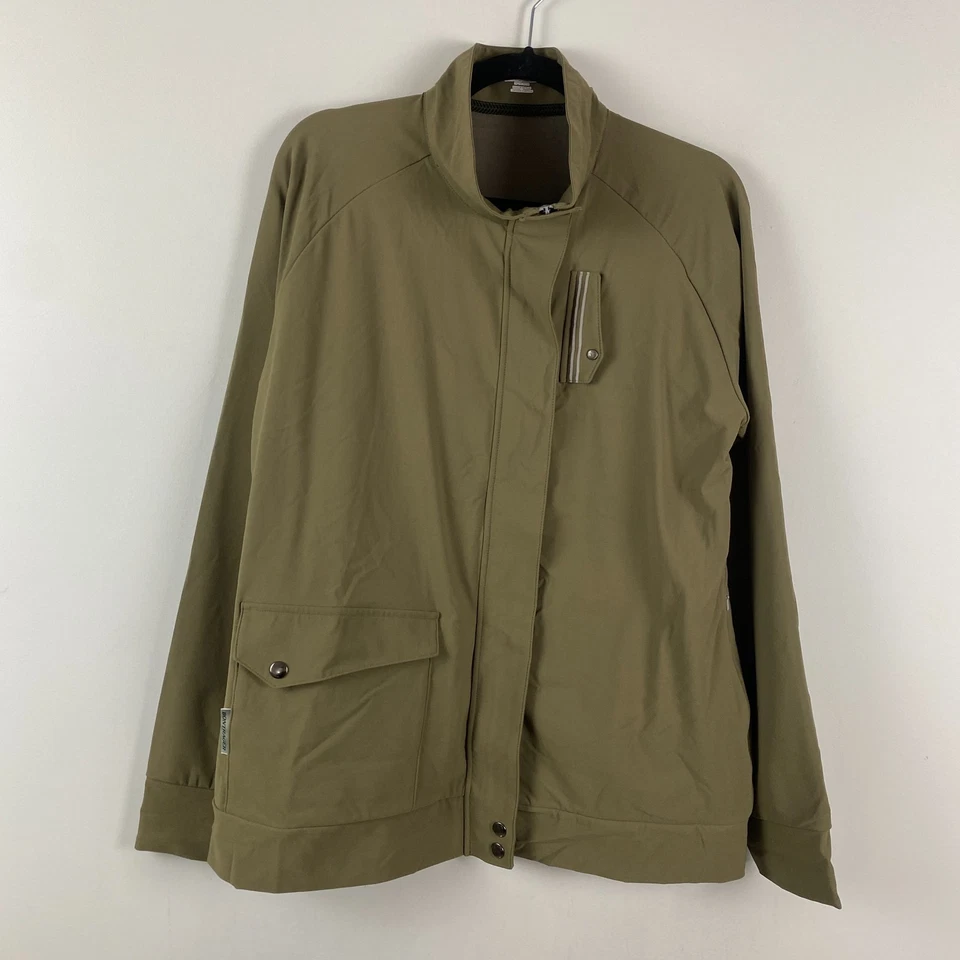 Chaqueta elástica Bontrager verde para ciclismo WSD cremallera bolsillos a presión talla XL Foto 1 de 4