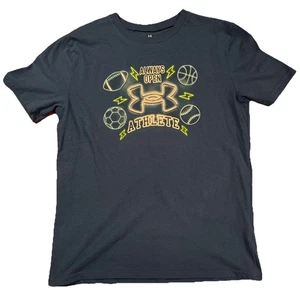 Under Armour size Youth L Boy's Blue T-shirt Always Open Athlete - Picture 1 of 3