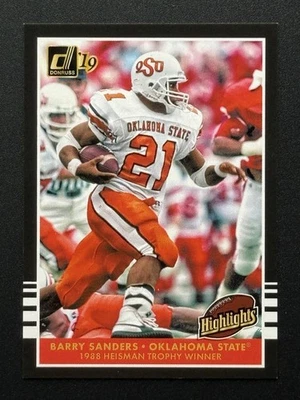 Barry Sanders 2019 Panini Donruss College Football Playoff #CFP10 Oklahoma ¡RARO! Foto 1 de 2
