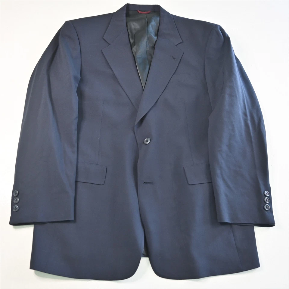 De Colección Hecho en EE. UU. Hart Marx 40R Azul Marino 100% Lana Para Hombres Blazer Traje Chaqueta Abrigo Deportivo Foto 1 de 4
