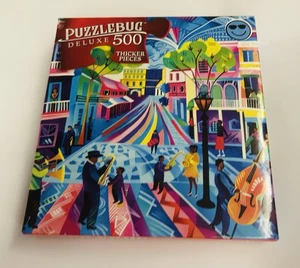Puzzle 500 pièces neuf "Rue de la Nouvelle-Orléans" 20" x 12" Puzzlebug Deluxe 2025 - Photo 1/7