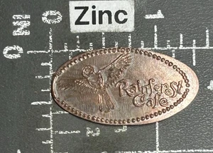 Moneda de un centavo de recuerdo aplastada prensada alargada Rainforest Café Parrot - Imagen 1 de 2