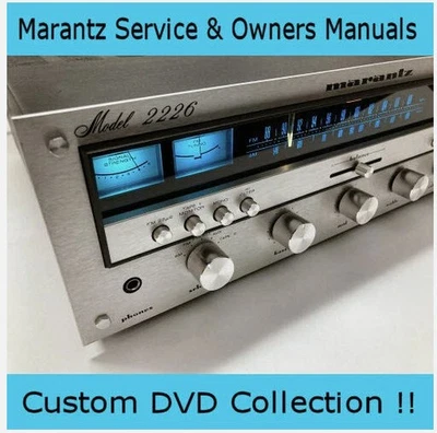 Amplificador Sintonizador Receptor Marantz De Colección Servicio de Reparación PDF Personalizado Computadora DVD!! - Imagen 1 de 4
