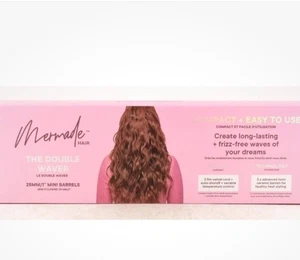 Mermade Hair Double Waver Two Barrel Curling Tong for Beach Waves NEW In Box - Picture 1 of 6