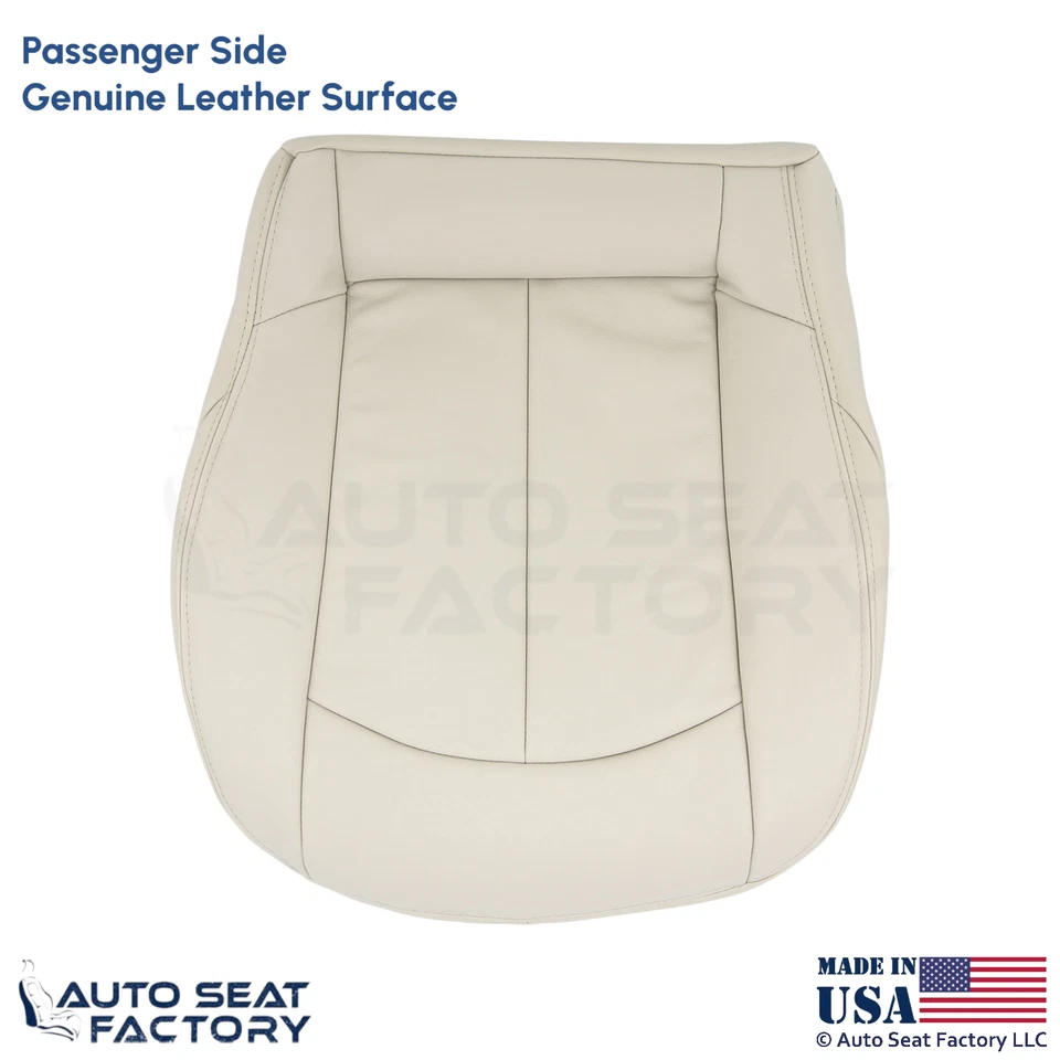 Cubierta de asiento inferior de pasajero de cuero genuino bronceado para Mercedes-Benz CLK 2003-2009 Foto 1 de 4