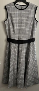 Danny And Nicole Womens Size 12 Dress Pockets Black White Wear To Work - Picture 1 of 4