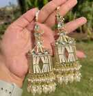 Vergoldete indische Perlen im Bollywood-Stil mit Kundan Jhumka...