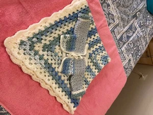 crochet blankets multi coloured - Picture 1 of 3
