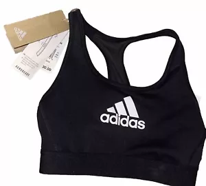 Women’s Adidas Don't Rest Alphaskin Sports Bra Black Size XS New - Picture 1 of 5