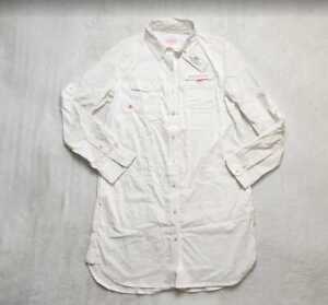 New womens 2 4 Vineyard Vines Harbor Shirt cover up dress in seersucker white