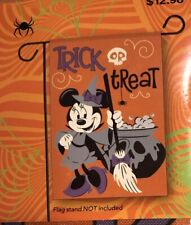 Disney  Minnie Mouse Halloween Trick or Treat  Garden Flag 12.5" x 18"