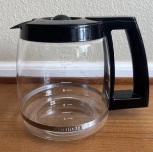 Cafetera Cuisinart 12 tazas jarra de vidrio jarra y tapa de repuesto - Imagen 1 de 9