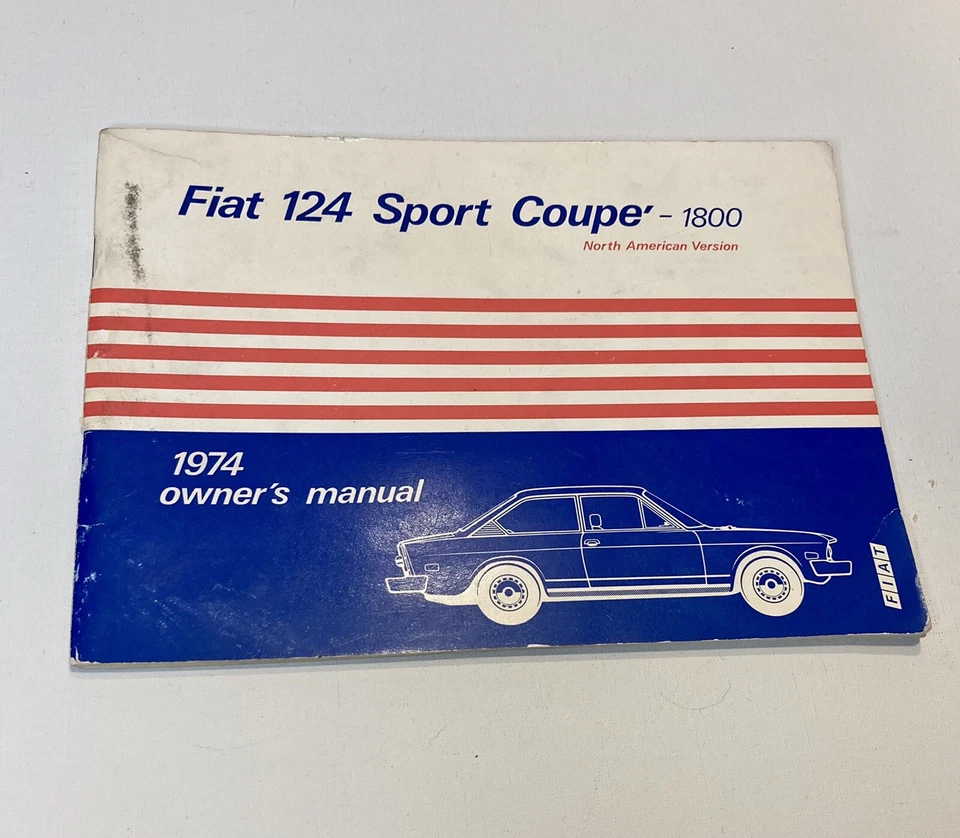 Fiat 124 Sport Coupe 1800 1974 original vintage manual del propietario Foto 1 de 1