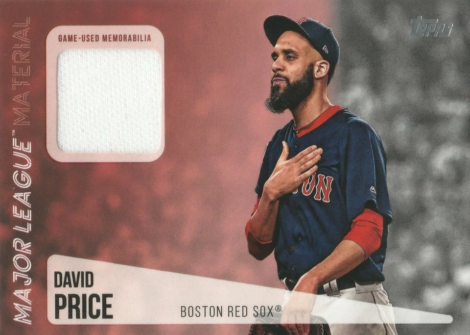 2019 Topps Series 2 Baseball David Price Major League Material Relic MLM-DP - Image 1 of 2