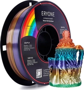 Eryone PLA Filament 1.75 mm Rainbow 3D Printer Pen 1Kg - Photo 1/4