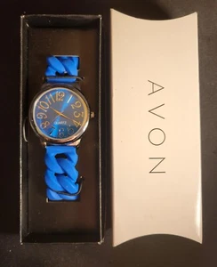 Watch - Avon Bright Pastel Linked Silicone Watch in Blue New In Box  - Picture 1 of 5