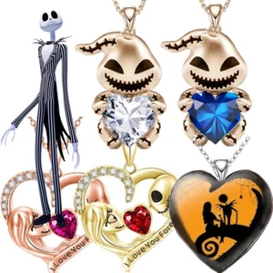 Collar Pesadilla Antes De Navidad Jack Skellington Sally Joyería - Imagen 1 de 109