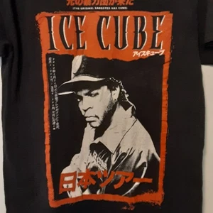 Ice Cube Shirt Mens M Black Japanese Tee Short Sleeve Rap Hip Hop Logo T Shirt - Picture 1 of 7