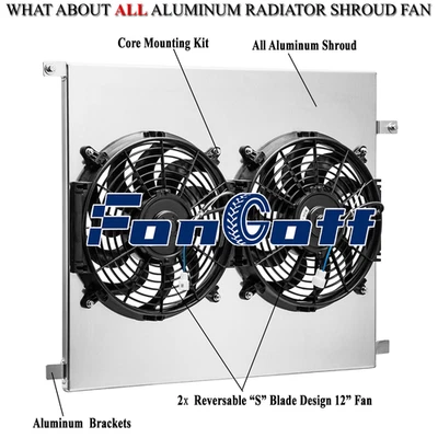 Aluminum Shroud Electric Fan For 2005-2015 Toyota Tacoma 2.7L L4 4.0L V6 CC2802 - Image 1 of 4