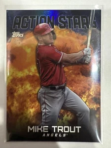 2023 Topps Update #AS-29 Mike Trout Action Stars Black #/299 - Picture 1 of 2
