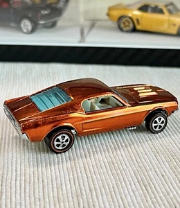Hotwheels Redline Custom Mustang Orange Rear Louvered Window White Int Epic✨🩵🧡 - Picture 1 of 18