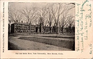 1900's New Haven Connecticut Yale University Old Brick Row Antique Postcard 2M - Picture 1 of 2